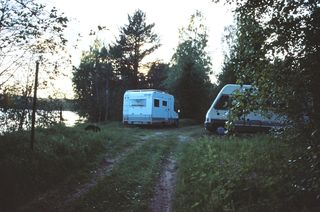 Waldlichtung am Västerdalälven